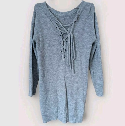 Maglione maglia grigio vestito
