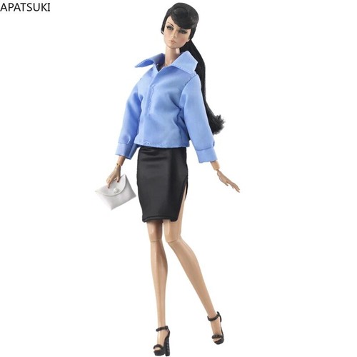 Camicia blu gonna nera
