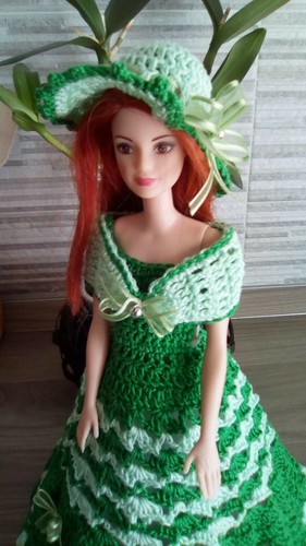 Vestito barbie all uncinetto - barbie, all'uncinetto